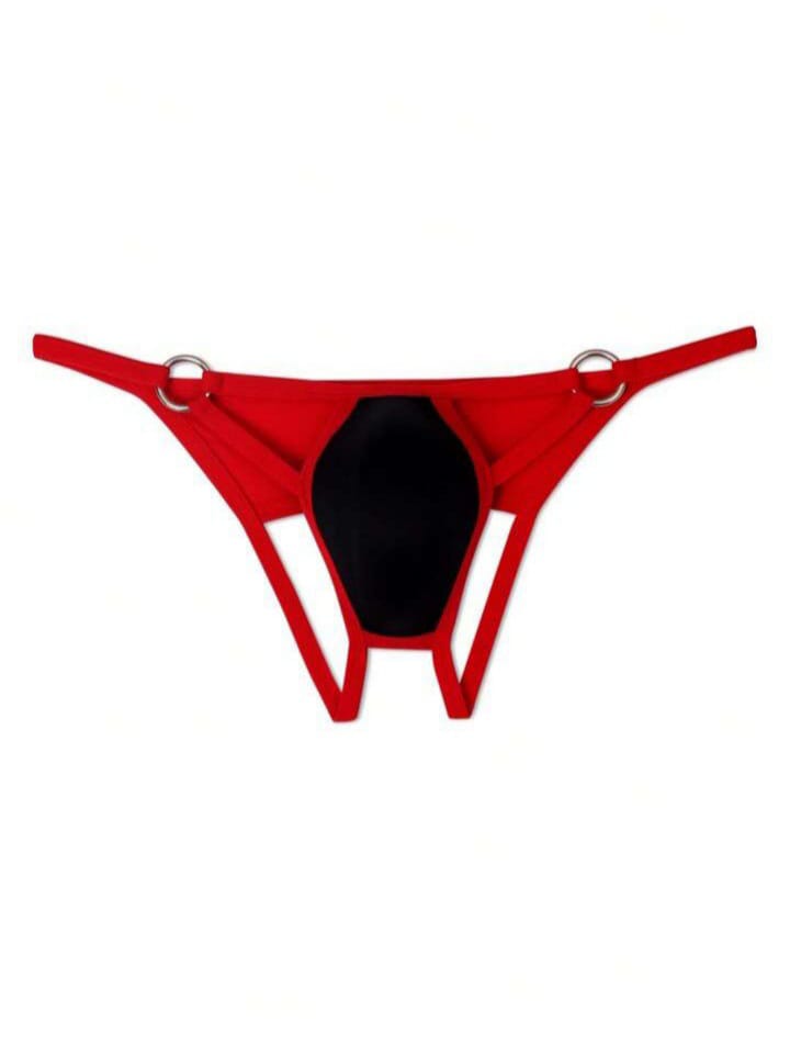Figaro Man's Colorblock Cut Out Jockstrap Underwear